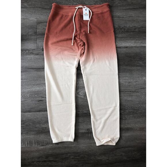 Marine Layer Blake Pant Vintage Terry Joggers in Amber Brown Dip Dye NWT Small - Picture 4 of 9
